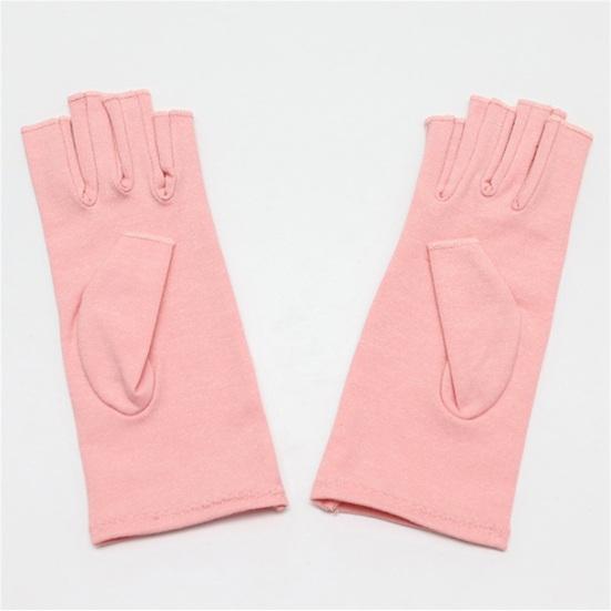 1 Pair Fitness Gloves Breathable Moisture Wicking Half Finger Open Fingers Effective Joint Pain Relief Three Sizes Optional Fingerless