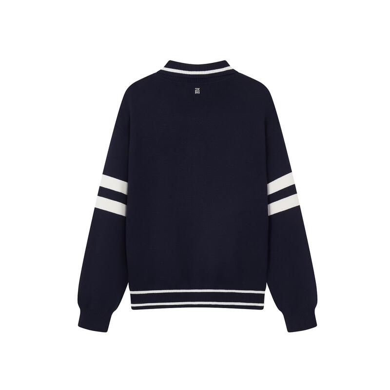 Teenie Weenie Women's Letter Polo Knit Cardigan