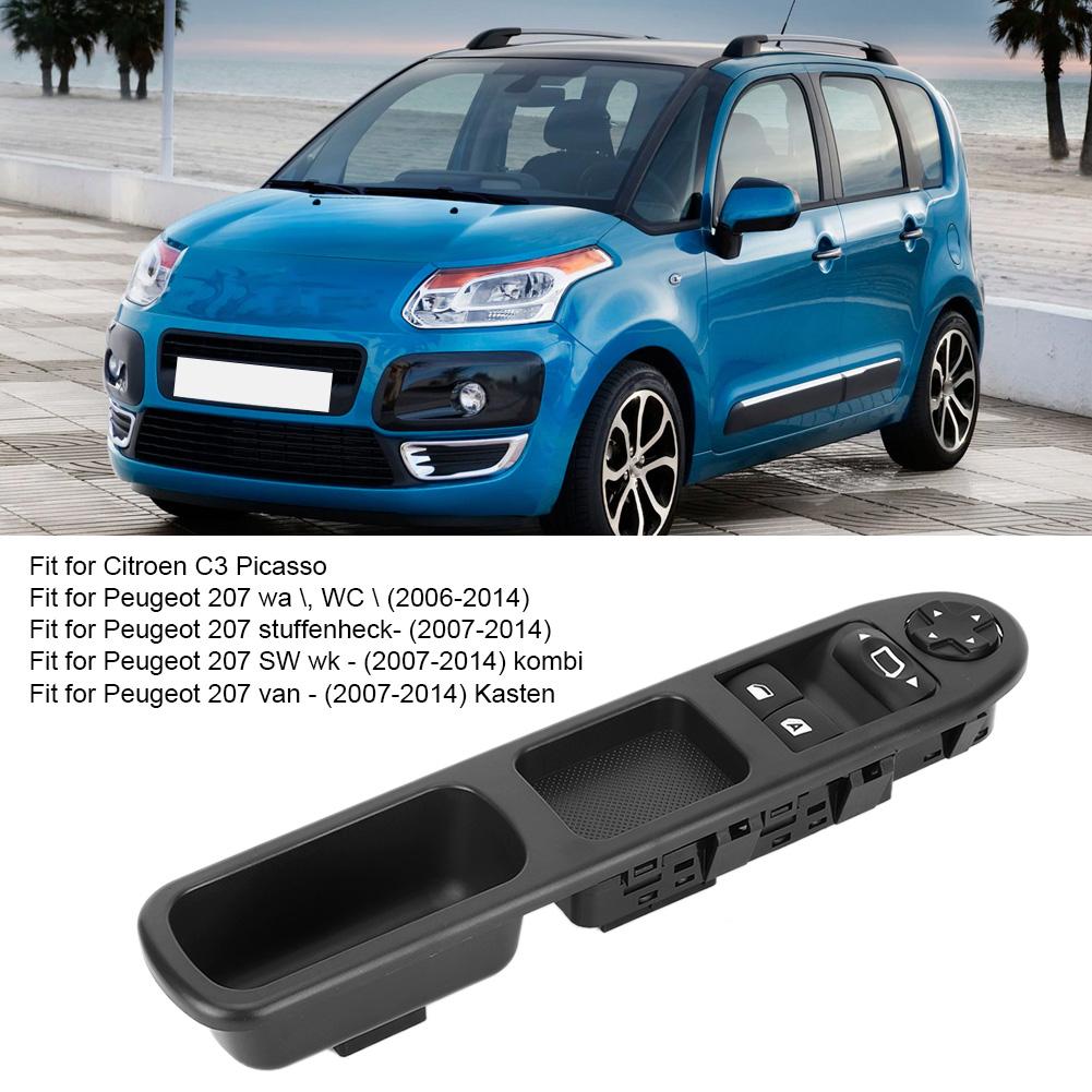 Right Driver Side Window Control Switch 6554QC Fit for Peugeot 207