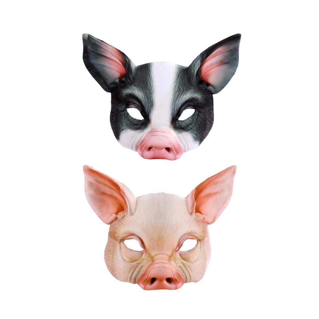 Half Face Animal Cosplay Novelty Animal for Festival Party Adults