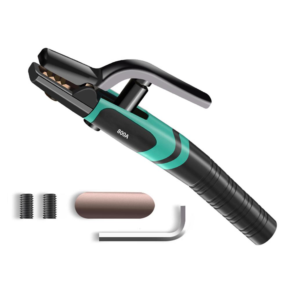 Welding Electrode Holder 300A/600A/800A Heavy Duty Jaw Holding Plier Electrode Clamp Welding Machine Welder Tool
