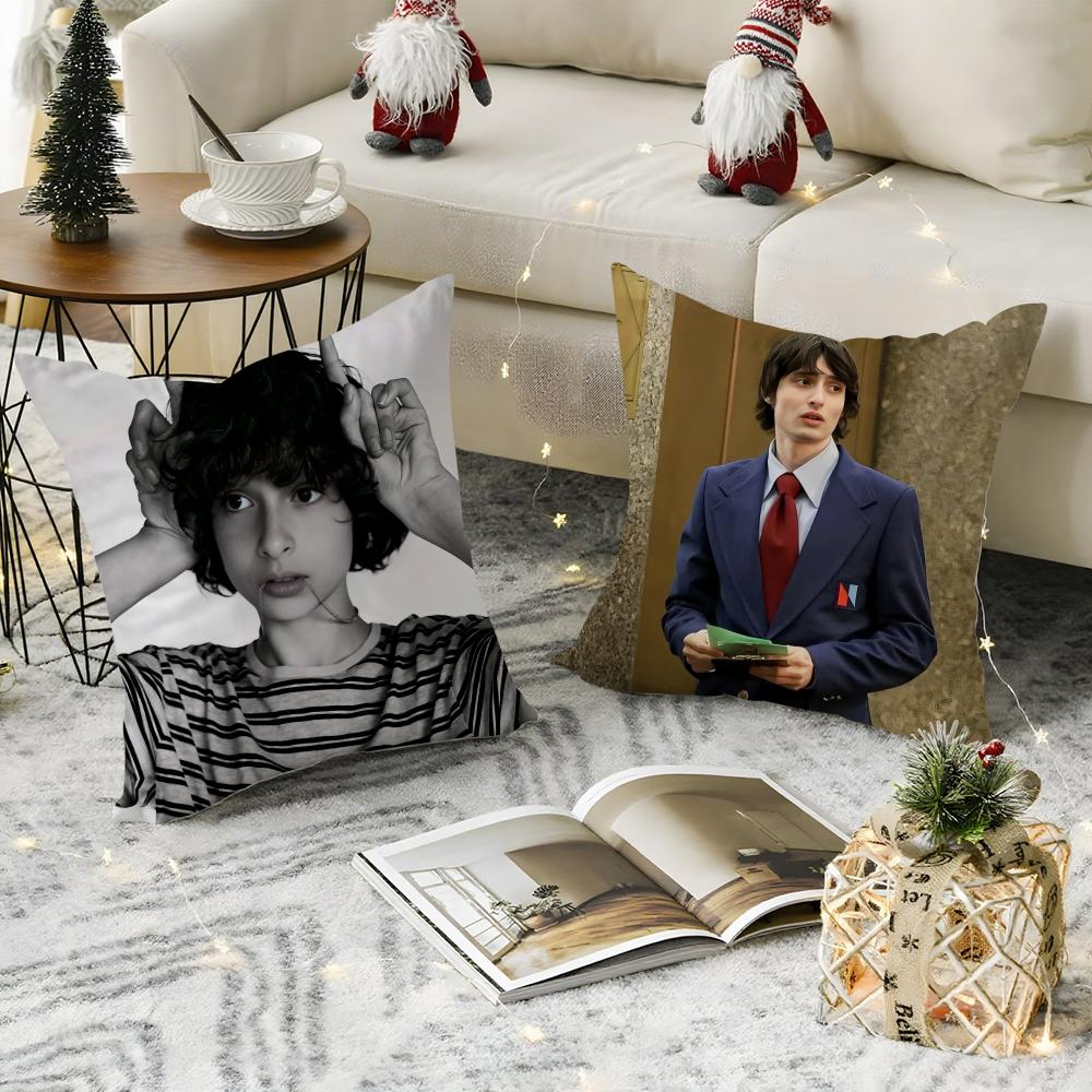 Custom F-Finn Wolfhards Cushion Cover Breathable Linen Pillow Cover Skin-Friendly Home Decor Pillowcase With Hidden Zipper