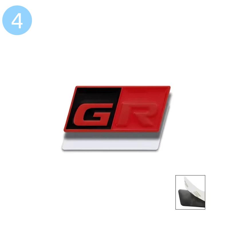 GR Sport 3D Metal Car Steering Wheel Interior Badge Emblem Decals For C-HR C-orolla R-AV4 Prius C-amry