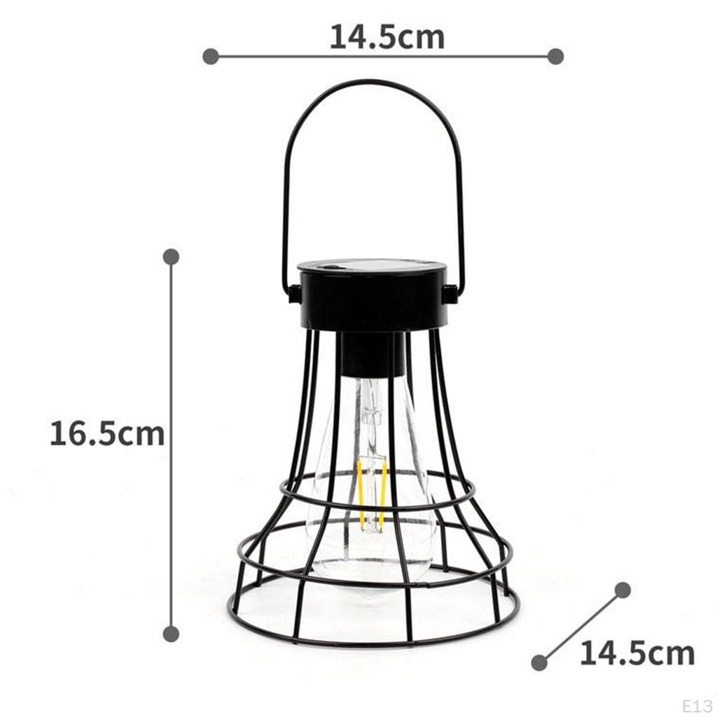Lantern Lamp Outdoor Hanging Waterproof Metal Garden Decorative Lights for Yard Patio Tree