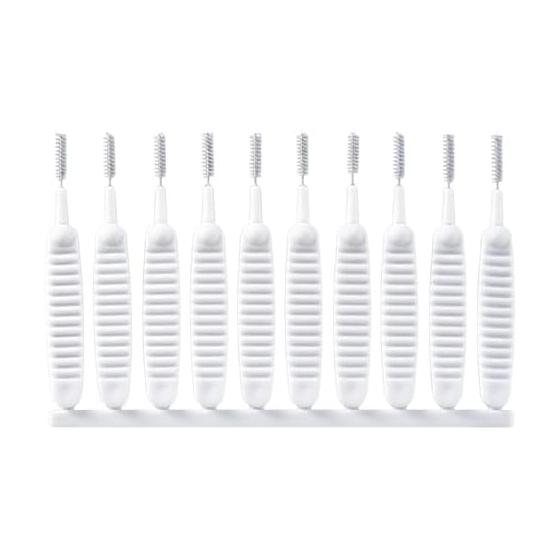 Cleaning Brush for Shower Heads, Bathroom Cleaning, Cleaning Goods, Dirt Remover, Set of 10, Clogging Prevention Tool | Brush for Cleaning Gap - A