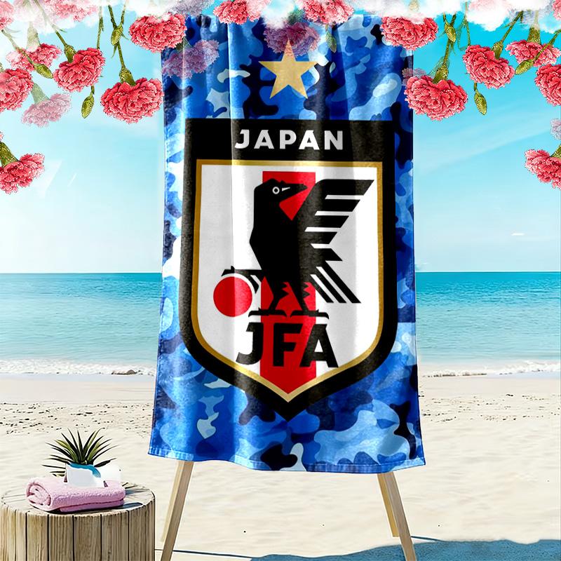 Japan JAF Print Beach Towel, Large Soft Quick Dry Towel for Beach Camping Swimming