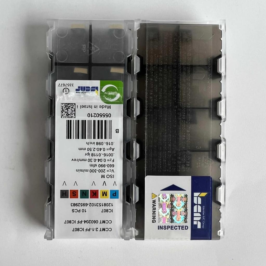 CCMT060204-PF IC807 / Inserti in Carburo Indexabili Industriali 10 PZ