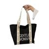Cross-border Canvas Crossbody Bag: Large Capacity, Fashionable Single Shoulder Tote