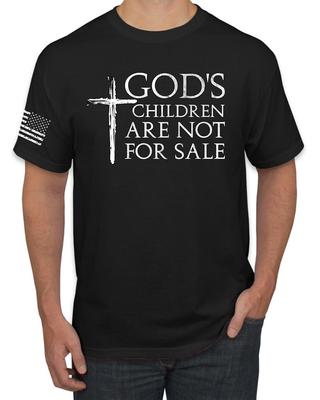 Gods Children Are Not For Sale Cross Men Graphic T- Shirt