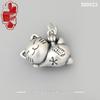 S999 Sterling Silver Lucky Cat Charms - DIY Beads & Ornaments