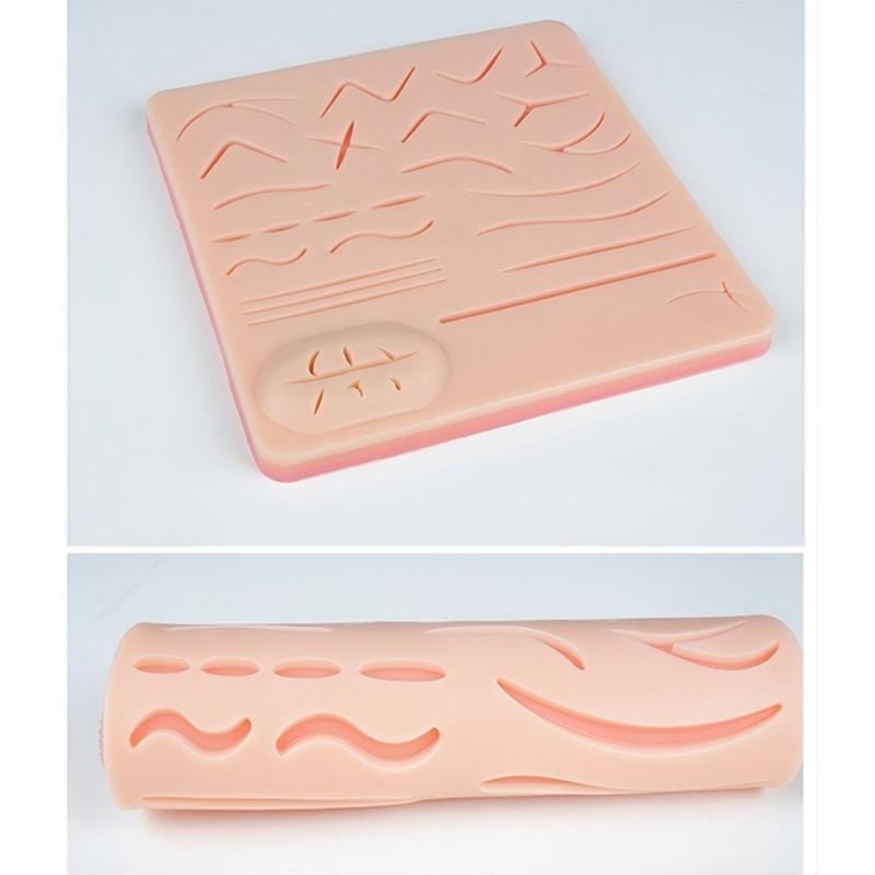 Three Layered Surgical Suture Practice Simulation Skin Model With 26 Wound For Educators Student Clinical Education Tool