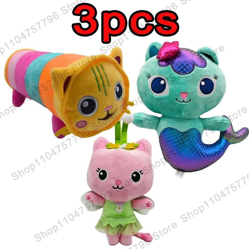 2026 New Gabbys Doll House Plush Toy Mercat Cartoon Stuffed Animals Smiling Cat Car Cat Hug Gaby Girl Birthday Gift