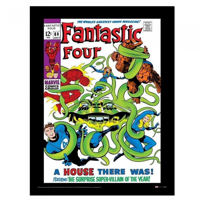 Fantastic Four Ein Haus Da War Gerahmtes Poster