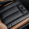 Universal Car Seat Cushion Luxury Leather Black Four Seasons Comfort Breathable Upholstered Auto Front Seat Pad Car Accessories