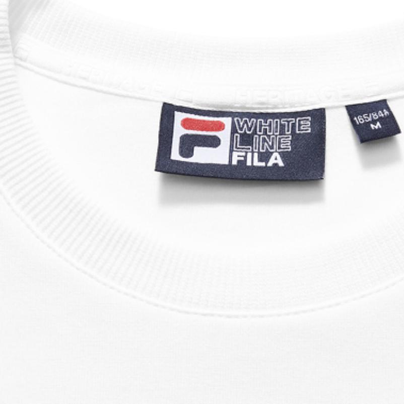 Fila Funky Print Crew Neck Sports Sweatshirt Women Sweatshirt Standard-White F11W048238F-WT