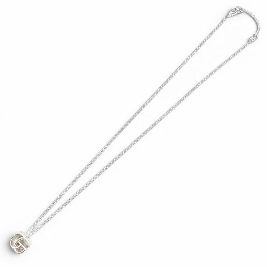 Excellent GUCCI Necklace Double G Necklace Silver 925 Women 770724 Used
