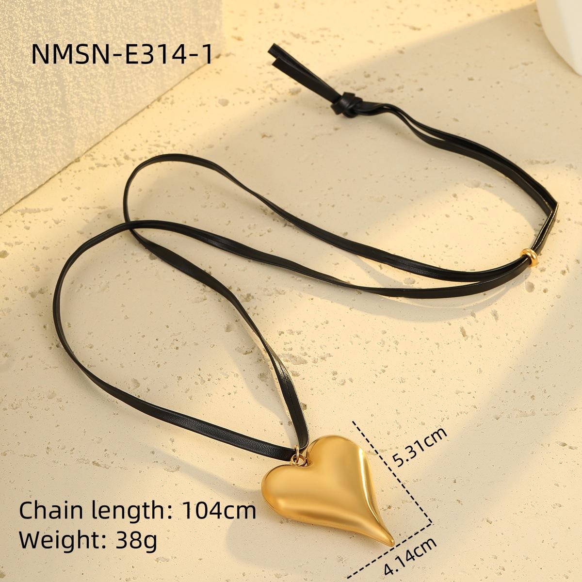 GEMCHIC Women s Hollow Heart Pendant Necklace Stainless Steel Choker Chain for Women Fashion Jewelry
