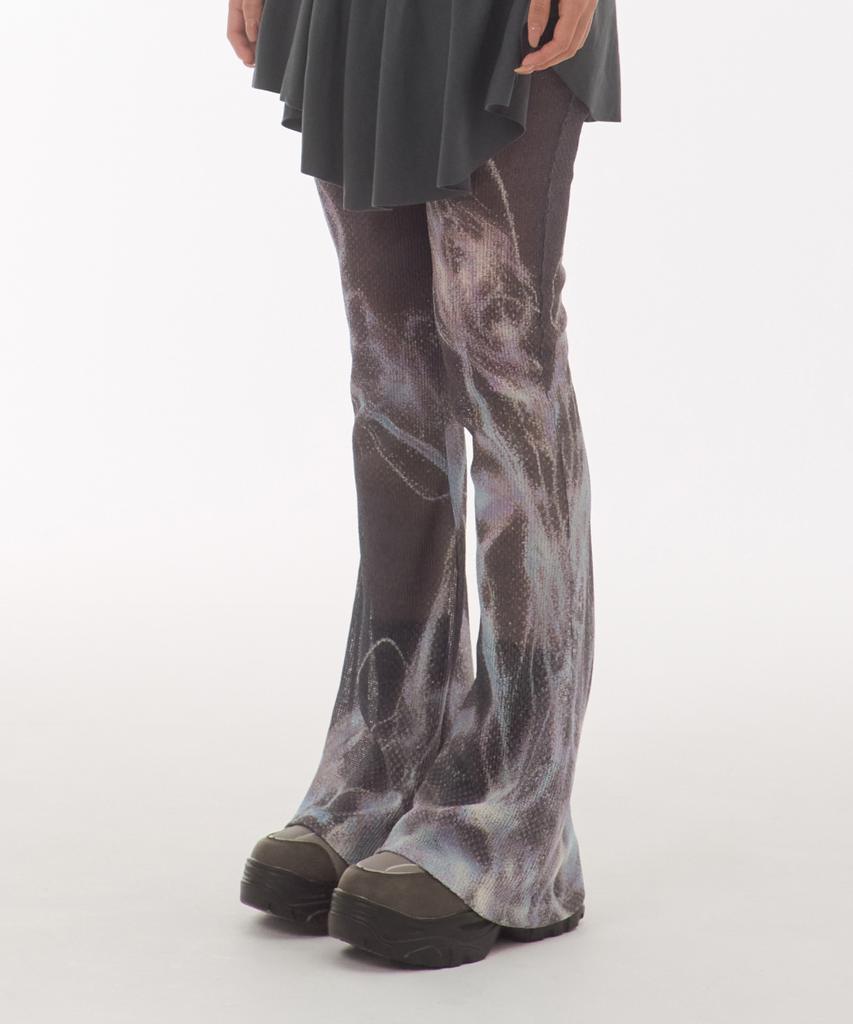 Myullib Graphic Bootcut Pants/Navy