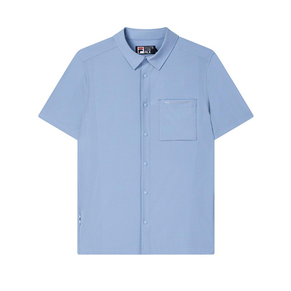 New FILA WHITE Shirt Men's The Wind Is Blue F11M533401F-BU
