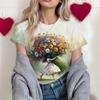 Women's T-shirt Loose 3D Printed Pattern Casual Fashion Sports Top