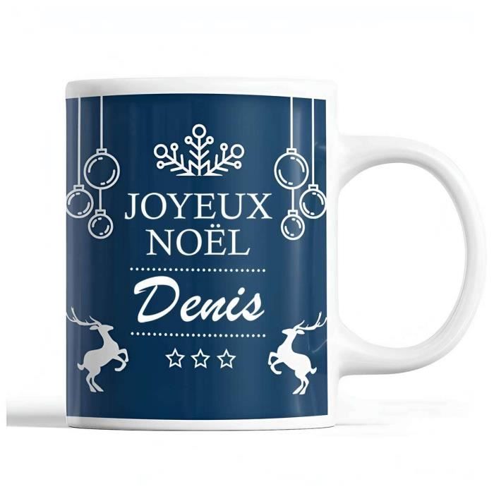 Mug - Noël Denis - Ceramic - Double-sided Print - 325 Ml - Secret Santa Gift