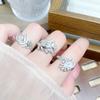 [Ye Yu Xinghui] Light Luxury Feathers And Leaves Full Of Diamonds, Zir*****Pen Ring, Niche High-End Ring Woman