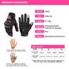 Sommer Damen Motorradhandschuhe Frauen Junge Atmungsaktive Motorradfahrhandschuhe Sturzsicher Touchfunktion Motocross Moto Biker Handschuhe