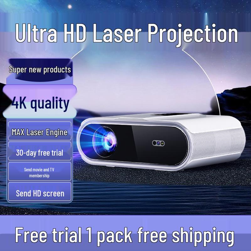 2025 Ultra HD Laser Projector - Home, Hotel, & Office Theater Projection with Large Screen