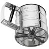 Good-Flour Sifter With Double-Layer Fine Mesh, One-Hand Flower Sifter For Baking In Stainless Steel