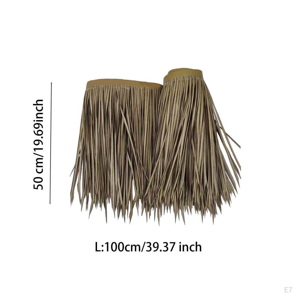 50cmx100cm Artificial Grass Roof Thatch Bar Hut Decorative