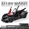 Project Evo Apollo Alloy Car Model With Light Sound Effects For Kids Collectors