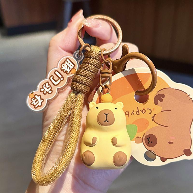 Capybara Keychain Creative Resin Cute Animal Car Accessory For Gift Giving
