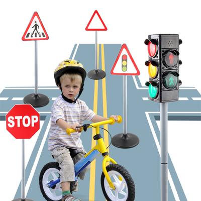 1 Set Simülasyon Trafik Işıkları Oyuncak Trafik Güvenliği İşaretleri Model Sahneler Bilim Eğitimi Oyuncakları