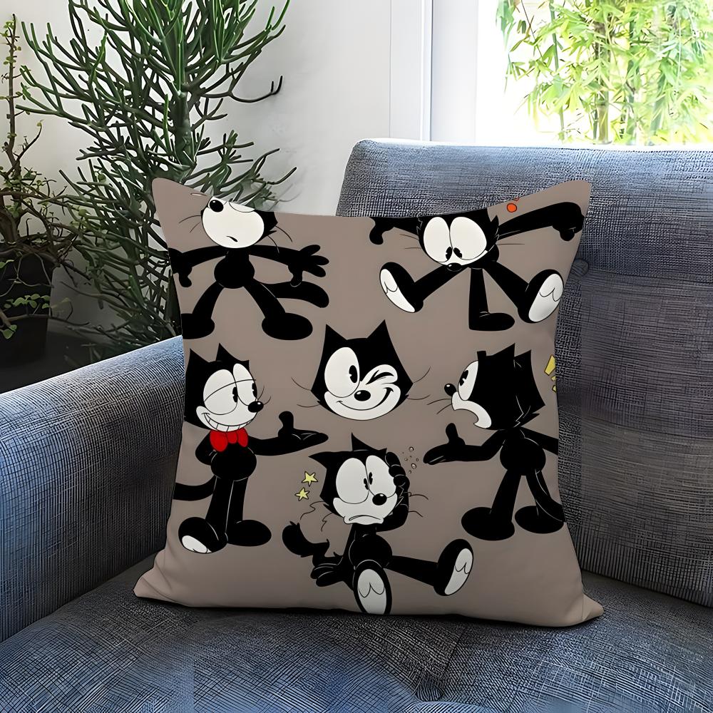 BELIEBT Felixx die Katze Kissenbezug Bequem Wendbarer Kissenbezug Ideal für Auto Sofa Schlafzimmer & darüber hinaus