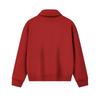 FILA Original Fashion Simple Classic Retro Sports Casual Versatile Comfortable Half-Zip Loose Sweatshirt Women sweatshirt Red F61W619203FWI