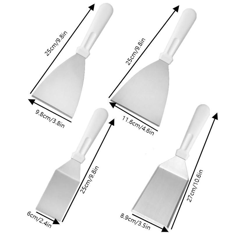 Stainless Steel Cake Spatula With Plastic Handle Cheese Shove Pizza Shovel Spatula For Cake Pizza Baking Spatula Baking Tools