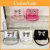 Cute Solid Color Silver Bow Decoration Kid Mini Shoulder Chain Bag For Summer Casual Wear