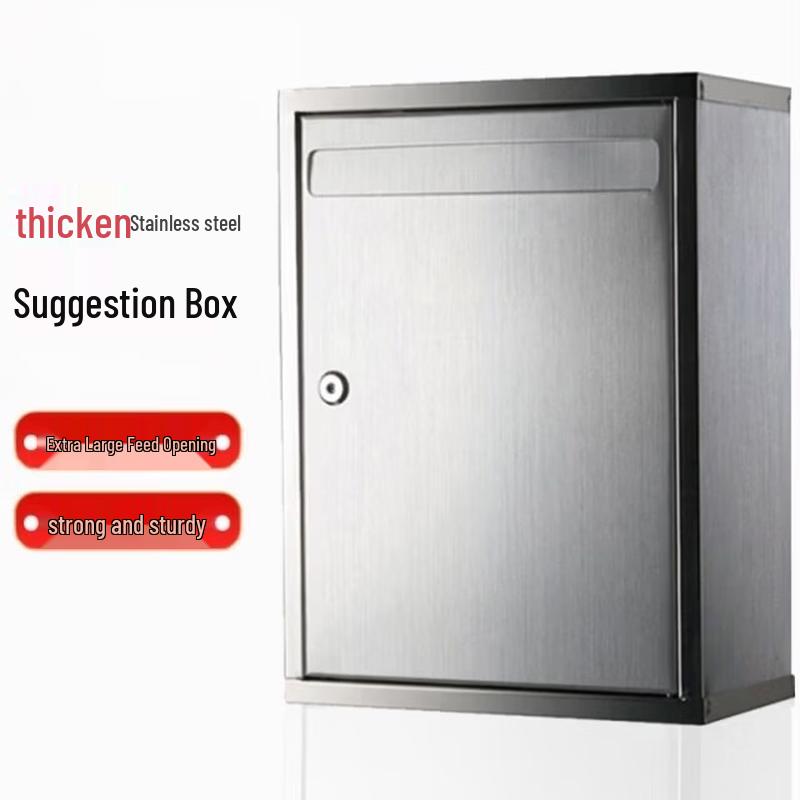 Aokewen Extra Large Stainless Steel Suggestion Box