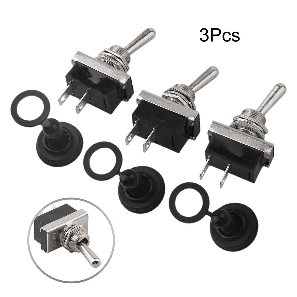 Electrical Toolkit Black, Silver Waterproof Switch 2 Position Electrical Switch Waterproof Switch Automotive Switch 12V Switch