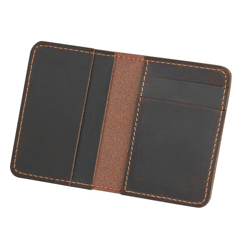 Men s Card Holder Wallet Leather Minimalist Small Thin Purse Slim Mini Credit Card Bank ID Card Holder Wallet