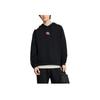 Li-Ning Trendy Sports Series Logo Patch Long-Sleeve Sweatshirt Unisex Tops Black AWDS921-3