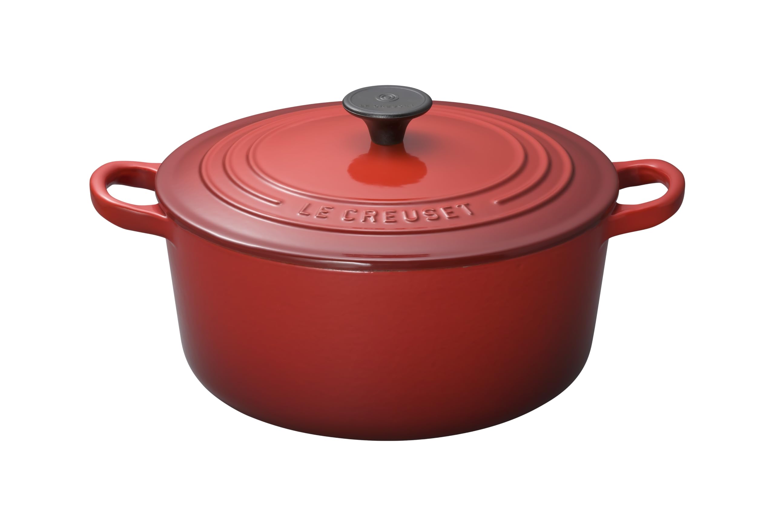

Le Creuset литой эмалированный горшок Cocotte Ronde 22 см вишневого цвета, газовая духовка IH, совместимая с японской [Авторизованный продукт]