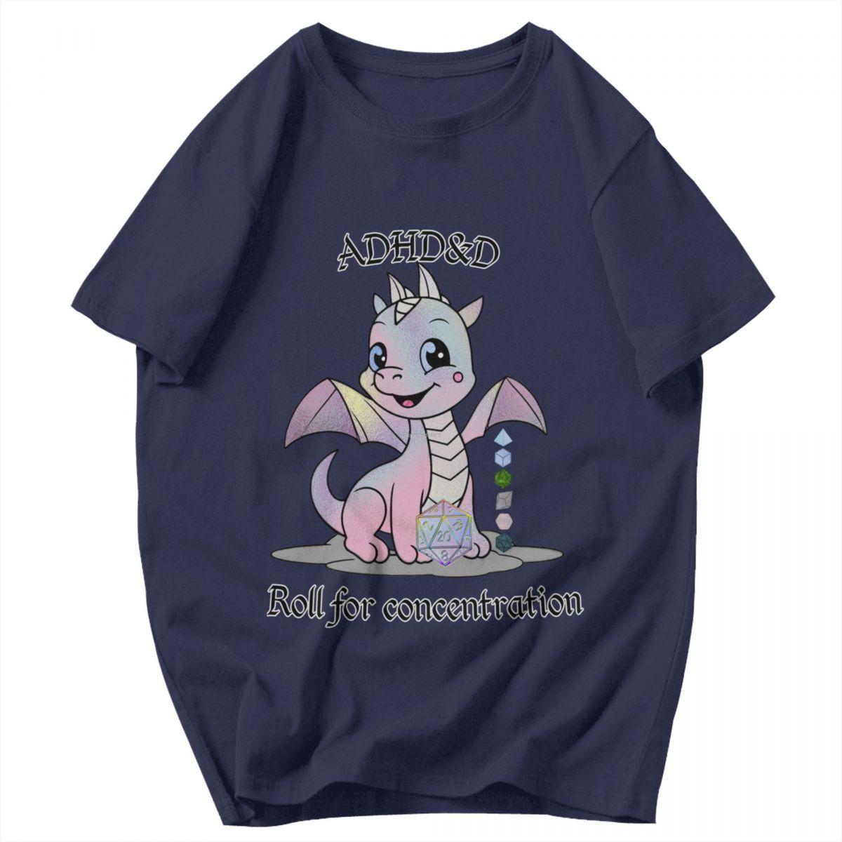 

Men T Shirt ADHDD Roll For Concentration Gifts Unique Y2K Graphic Quality Unisex Tops T Shirts 4XL