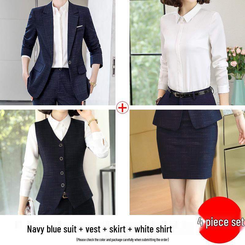 Women's Professional Autumn Suit Set: Office & Sales Formal Wear