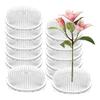 J1UL1N Clear Flower Frogs 12PCS Set, 2.76 Inch Plastic Pin Frogs For Vase Arrangement, Floral Pin Frog Tools