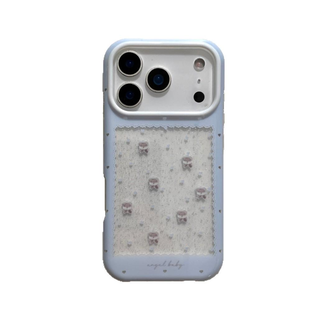 

Hollow Lace Trim Rabbit Phone Case for iPhone 17 Pro Max iPhone 17 Pro Max