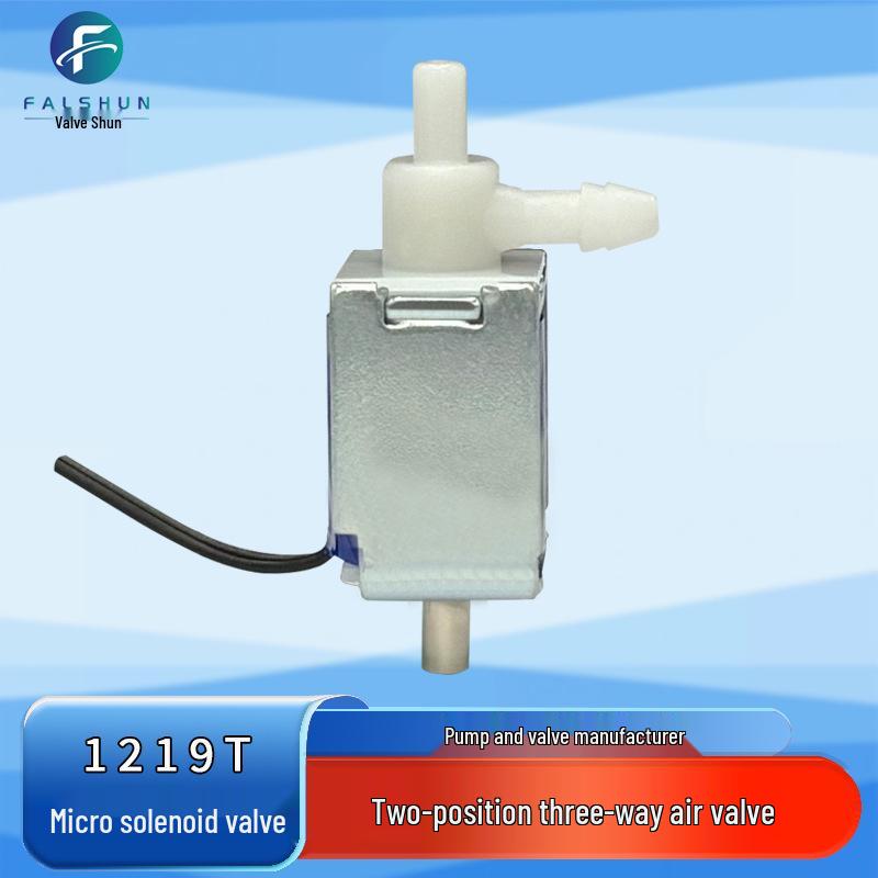 

1219T Mini Solenoid Valve JQF for Hand, Leg, Waist, Neck Massagers - Two/Three-Way Exhaust Valve