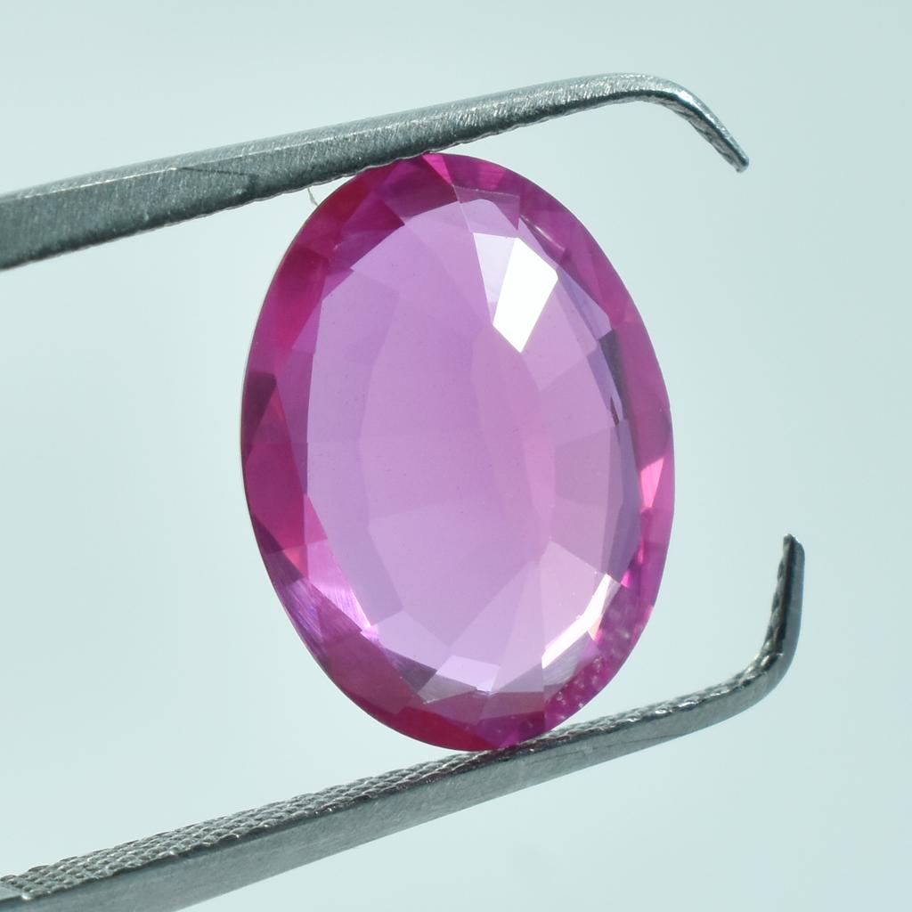 Natural Pink Sapphire Loose Gemstone 5.45 ct Oval Shape September Birthstone for Gem Collections