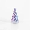 3DPrinted Spiral Cone Pyramid Passthrough Sculpture Vortex Illusion Cone Toy, Mini Spiral Ornament,Stress Relief Desk Decoration