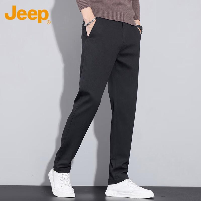 Jeep Men's Autumn/Winter Business Casual Straight-Leg Pants